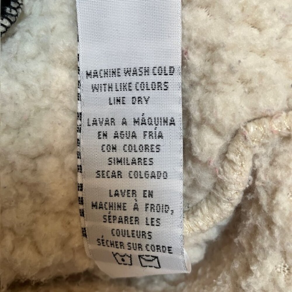 Thread &Supply cream colored wubby fleece ¼ zip pullover S - Picture 7 of 9